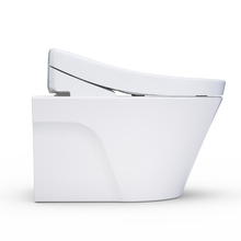 Load image into Gallery viewer, TOTO AP WASHLET®+ S5 WALL-HUNG TOILET - 1.28 GPF &amp; 0.9 GPF - Matte Silver Push Plate - CWT4263446CMFG#MS - side view 2