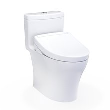 Load image into Gallery viewer, TOTO AQUIA® IV - WASHLET®+ S5 One-Piece Toilet - 1.28 GPF &amp; 0.9 GPF - MW6463446CEMFGN#01 - Universal Height - Main image