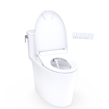 Load image into Gallery viewer, TOTO Aurora™ WASHLET+ S7A / S7 One-Piece Toilet - Universal Height - open view