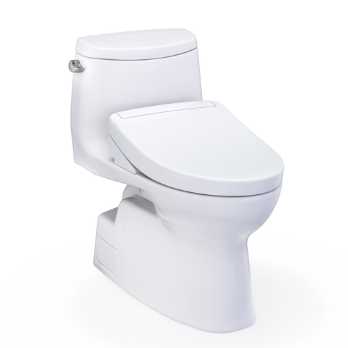 TOTO CARLYLE® II  WASHLET®+ S5 One-Piece Toilet - 1.28 GPF - MW6143446CEFG#01 - UNIVERSAL HEIGHT - main image