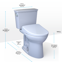 Load image into Gallery viewer, TOTO DRAKE TRANSITIONAL WASHLET®+ S5 Two-Piece Toilet - 1.28 GPF- universal height dimensions