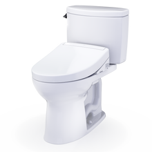 Load image into Gallery viewer, TOTO Drake® II WASHLET®+ S5 Two-Piece Toilet - 1.28 GPF - UNIVERSAL HEIGHT - MW4543446CEFG#01 - diagonal view