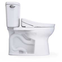 Load image into Gallery viewer, TOTO Drake® II WASHLET®+ S5 Two-Piece Toilet - 1.28 GPF - UNIVERSAL HEIGHT - MW4543446CEFG#01 - flush side view