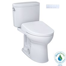Load image into Gallery viewer, TOTO Drake® II WASHLET®+ S7A Two-Piece Toilet - 1.28 GPF - UNIVERSAL HEIGHT - MW4544736CEFG(A) / MW4544726CEFG(A) - Dimensions