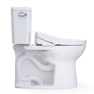 TOTO Drake® WASHLET®+ S5 Two-Piece Toilet - 1.28 GPF  - MW7763446CEFG#01 /  MW7763446CEG#01 - side view