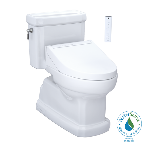 TOTO GUINEVERE WASHLET®+ C5 One-Piece Toilet - 1.28 GPF - MW9743084CEFG#01 - main image