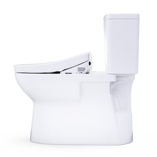 Load image into Gallery viewer, TOTO Glaston™ WASHLET®+ S5 Two-Piece Elongated 1.28 GPF - Universal Height - MW4723446CEFG#01 - side view
