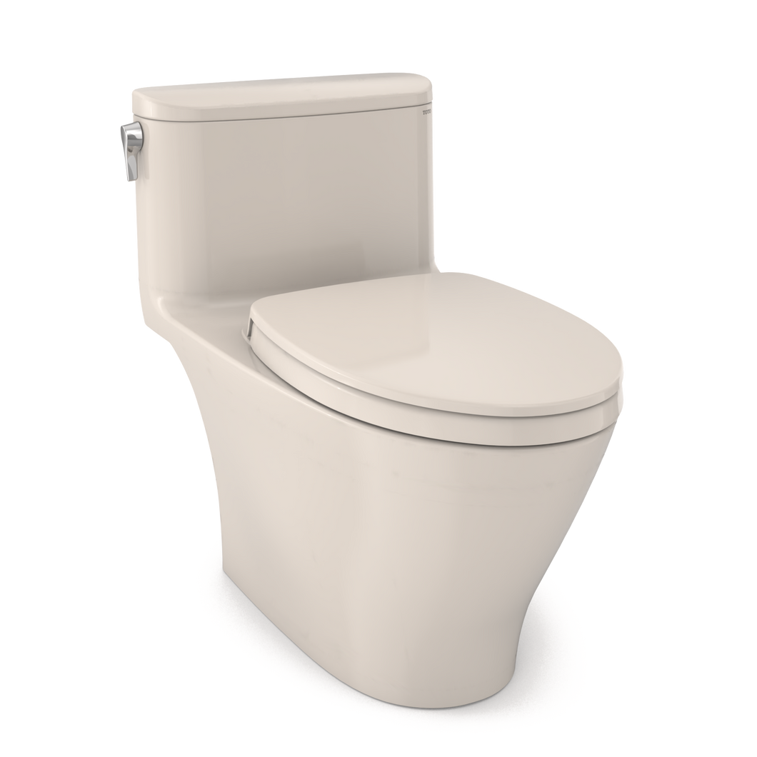 TOTO NEXUS® One-Piece Toilet, 1.28 GPF, Elongated Bowl, Universal Height - SEDONA BEIGE - MS642124CEFG#12