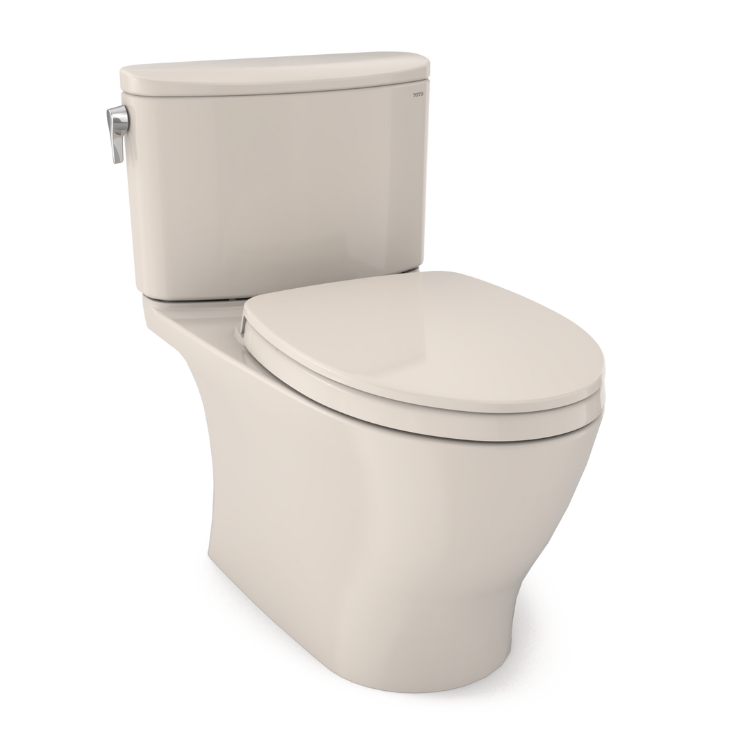 TOTO NEXUS® Two-Piece Toilet, 1.28 GPF, Elongated Bowl, Universal Height - SEDONA BEIGE - MS442124CEFG#12