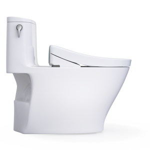 TOTO NEXUS® WASHLET®+ S5 One-Piece Toilet - 1.28 GPF - MW6423446CEFG#01 - flush side view