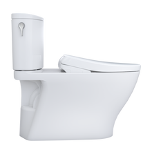 Load image into Gallery viewer, TOTO NEXUS WASHLET S7A / S7 Two-Piece Toilet - 1.28 GPF - flush side view