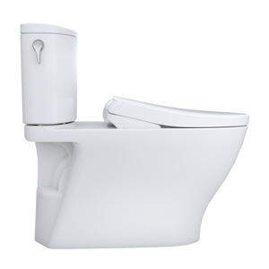 TOTO NEXUS WASHLET S7A / S7 Two-Piece Toilet - 1.28 GPF - flush side view