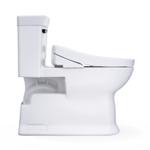 Load image into Gallery viewer, TOTO Soirée® WASHLET+ S5 One-Piece Toilet - 1.28 GPF - Universal Height - MW9643446CEFG#01 - flush side view