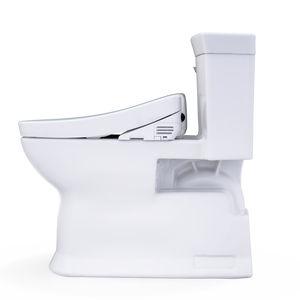TOTO Soirée® WASHLET+ S5 One-Piece Toilet - 1.28 GPF - Universal Height - MW9643446CEFG#01  side view