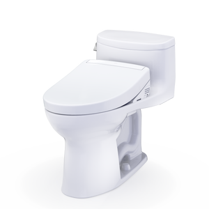 TOTO Supreme® II WASHLET®+ S5 One-Piece Toilet - 1.28 GPF - MW6343446CEFG#01 - UNIVERSAL HEIGHT - diagonal view
