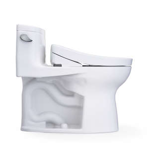 TOTO Supreme® II WASHLET®+ S5 One-Piece Toilet - 1.28 GPF - MW6343446CEFG#01 - UNIVERSAL HEIGHT - flush side view