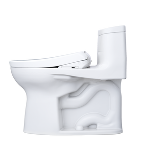 TOTO Supreme® II WASHLET®+ S7A/S7 One-Piece Toilet - 1.28 GPF - MW6344736CEFG#01 / MW6344726CEFG#01  - seated left side view