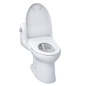 TOTO Supreme® II WASHLET®+ S7A/S7 One-Piece Toilet - 1.28 GPF - MW6344736CEFG#01 / MW6344726CEFG#01  - Lid open view