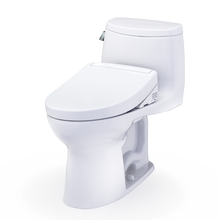 Load image into Gallery viewer, TOTO ULTRAMAX® II  WASHLET®+ S5 One-Piece Toilet - 1.28 GPF - MW6043446CEFG#01 - UNIVERSAL HEIGHT - diagonal view