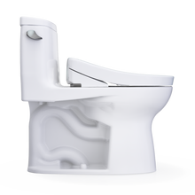 Load image into Gallery viewer, TOTO ULTRAMAX® II  WASHLET®+ S5 One-Piece Toilet - 1.28 GPF - MW6043446CEFG#01 - UNIVERSAL HEIGHT - flush side view