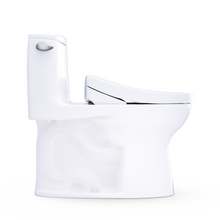 Load image into Gallery viewer, TOTO® Ultramax® WASHLET®+ S5 One-Piece Toilet - 1.28 GPF - MW6083446CEFG#01 - UNIVERSAL HEIGHT - flush side view
