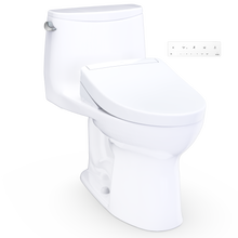 Load image into Gallery viewer, TOTO® Ultramax® WASHLET®+ S5 One-Piece Toilet - 1.28 GPF - MW6083446CEFG#01 - UNIVERSAL HEIGHT - main image