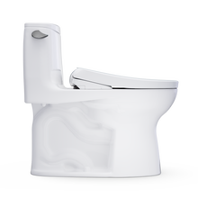 Load image into Gallery viewer, TOTO® Ultramax® WASHLET®+ S7A/S7 One-Piece Toilet - 1.28/ 1.6 GPF - UNIVERSAL HEIGHT - flush side view