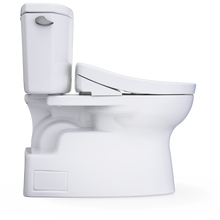 Load image into Gallery viewer, TOTO VESPIN® II WASHLET®+ S5 Two-Piece Toilet - 1.28 GPF - MW4743446CEFG#01 - flush lever side view