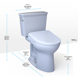 Toto Drake Transitional Regular Height dimensions