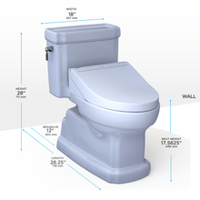 Load image into Gallery viewer, Toto Guinevere toilet + Washlet dimensions