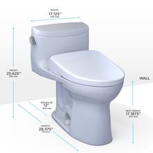 Load image into Gallery viewer, TOTO Supreme® II WASHLET®+ S7A/S7 One-Piece Toilet - 1.28 GPF - MW6344736CEFG#01 / MW6344726CEFG#01  - Dimensions