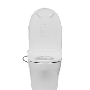 Ultra-Nova Bidet Toilet Seat - Elongated - installed front view