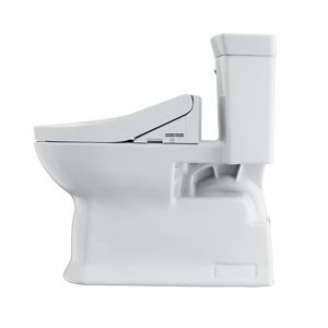 TOTO Soirée® WASHLET+ C5 One-Piece Toilet - 1.28 GPF - Universal Height - MW9643084CEFG#01 -side view