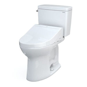 TOTO®  Drake Washlet®+ C5 Two-Piece Toilet - 1.6 GPF - MW7763084CSFG#01 - diagonal view
