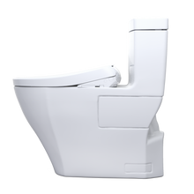 Load image into Gallery viewer, TOTO AIMES® WASHLET®+ S7 One-Piece Toilet - 1.28 GPF - MW6264726CEFG#01 - UNIVERSAL HEIGHT - left side image with panel