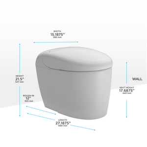 TOTO NEOREST® RS Dual Flush Toilet - 1.0 GPF & 0.8 GPF - MS8341CUMFG#01 - dimensions