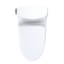 Load image into Gallery viewer, TOTO CARLYLE® II  WASHLET®+ S7A One-Piece Toilet - 1.28 GPF - Auto-Flush - MW6144736CEFGA#01 - UNIVERSAL HEIGHT - top view