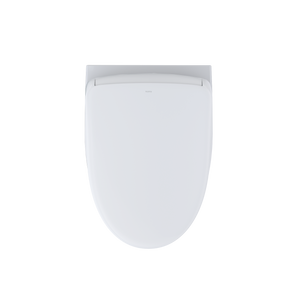 TOTO AP WASHLET®+ S7 WALL-HUNG TOILET - 1.28 GPF & 0.9 GPF - Matte Silver Push Plate - CWT4264726CMFG#MS - top view