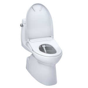 TOTO CARLYLE® II  WASHLET®+ S7A One-Piece Toilet - 1.28 GPF - Auto-Flush - MW6144736CEFGA#01 - UNIVERSAL HEIGHT - open view