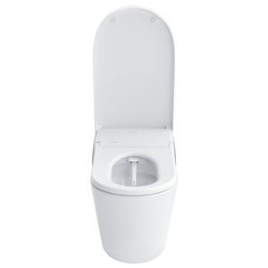 TOTO NEOREST® LS Dual Flush Toilet - 1.0 GPF & 0.8 GPF  - MS8732CUMFG - lid open view front facing