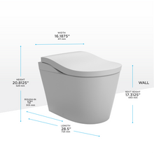 Load image into Gallery viewer, TOTO NEOREST® LS Dual Flush Toilet - 1.0 GPF &amp; 0.8 GPF  - MS8732CUMFG - dimensions