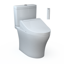 Load image into Gallery viewer, TOTO AQUIA® IV - WASHLET®+ C5 Two-Piece Toilet - 1.28 GPF &amp; 0.9 GPF - MW4463084CEMGN#01 - main image with remote