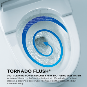 TOTO NEOREST® LS Dual Flush Toilet - 1.0 GPF & 0.8 GPF  - MS8732CUMFG - TORNADO FLUSH