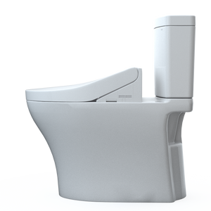 TOTO AQUIA® IV - WASHLET®+ C5 Two-Piece Toilet - 1.28 GPF & 0.9 GPF - MW4463084CEMGN#01 - side view 2