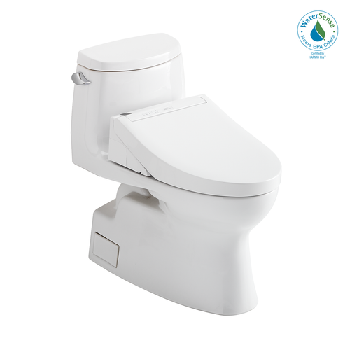 TOTO CARLYLE® II  WASHLET®+ C5 One-Piece Toilet - 1.28 GPF - MW6143084CEFG#01 - UNIVERSAL HEIGHT