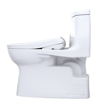 Load image into Gallery viewer, TOTO CARLYLE® II  WASHLET®+ S7A One-Piece Toilet - 1.28 GPF - Auto-Flush - MW6144736CEFGA#01 - UNIVERSAL HEIGHT - side view