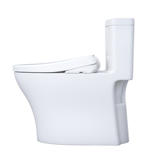 Load image into Gallery viewer, TOTO AQUIA® IV - WASHLET®+ S7A One-Piece Toilet - 1.28 GPF &amp; 0.9 GPF - MW6464736CEMFGN(A) - Universal Height - side view