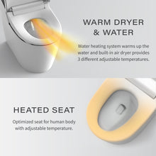 Load image into Gallery viewer, Vovo TCB-8100 bidet toilet combo warm air dryer and heated seat