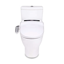 Load image into Gallery viewer, Lotus Hygiene ATS 909 Bidet Toilet Seat with PureStream® + Side Control - Elongated - installed on toilet