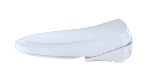 TOTO® Washlet® S500e Elongated Bidet Toilet Seat with ewater+ and Classic Lid, White - SW3044#01 Left side view